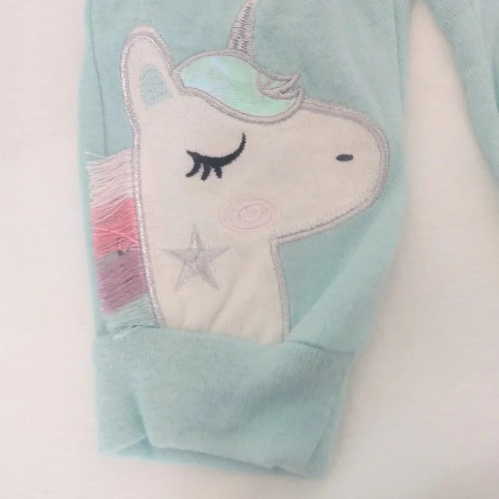 Robeez 3D unicorn baby PJ set NWT
